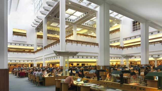 أشهر المكاتب في العالم: المكتبة الوطنية البريطانية